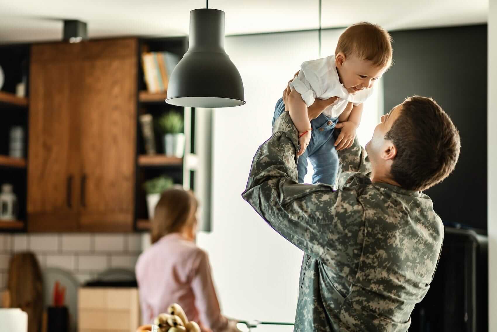 Military dad at home Mile High Psychology Example of honing personally meaningful values and goals by working with our Colorado Springs psychologist