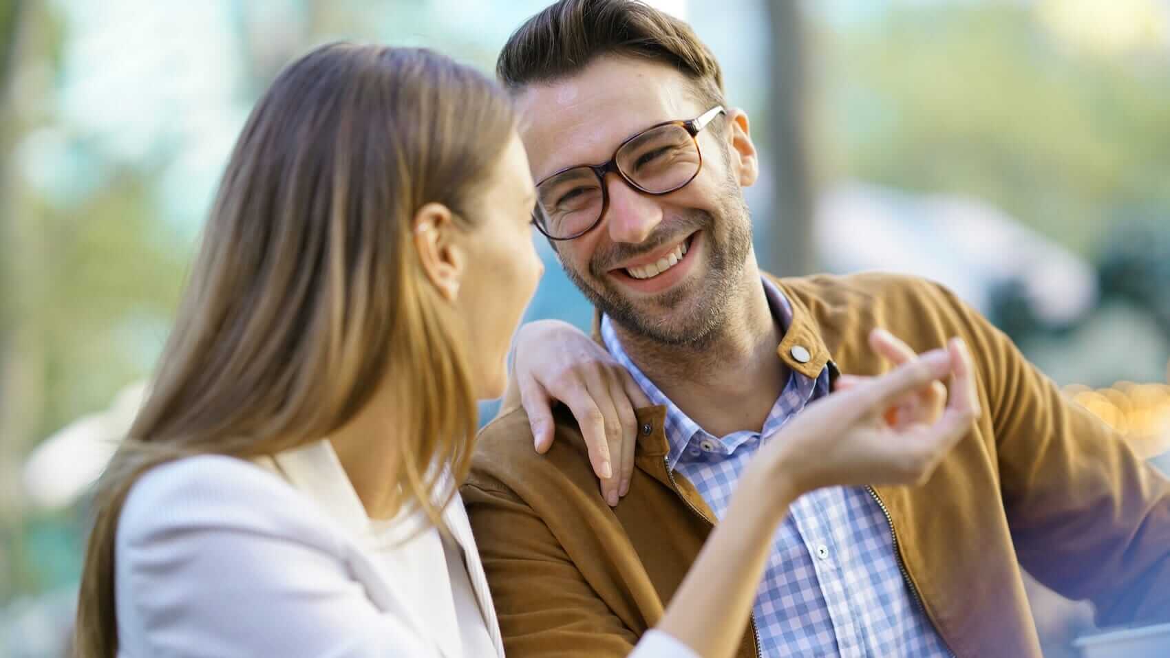 Couple having a date at park Mile High Psychology Couple having a date at park
