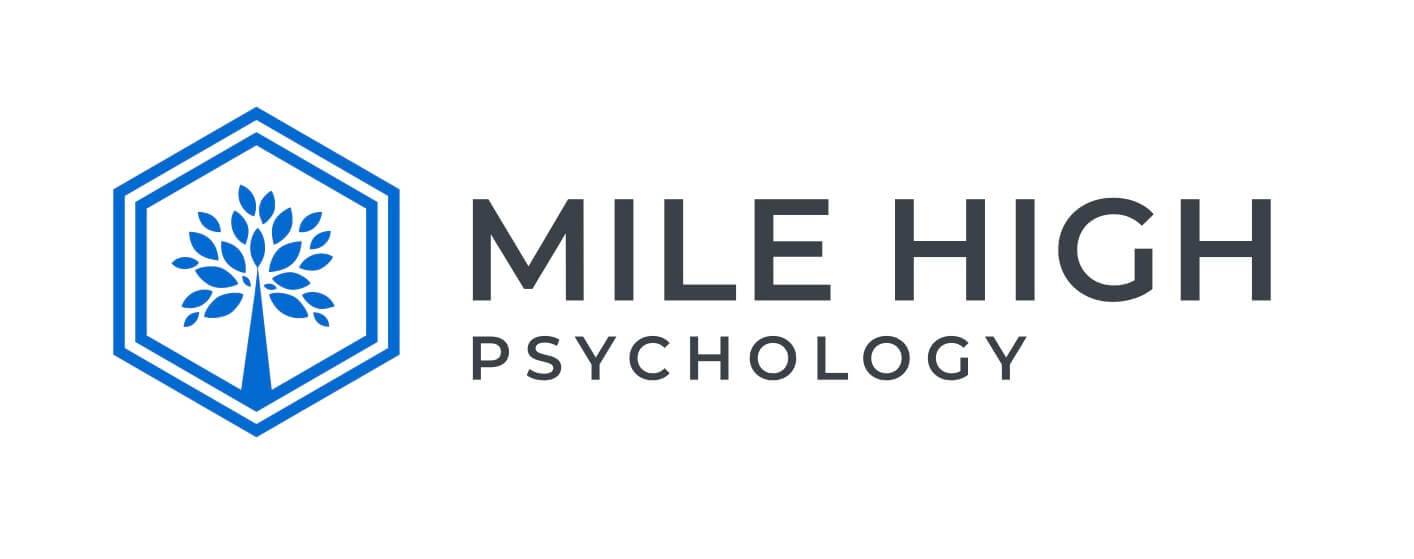 MHP horizontal logo white Mile High Psychology Mile High Psychology logo for header menu on mobile website